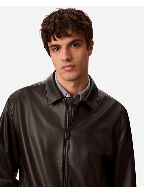 ls faux leather bomber jkt CALVIN KLEIN JEANS | LV04RG406GUB1